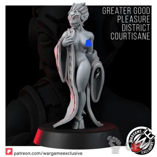 Описание картинки GREATER GOOD PLEASURE DISTRICT COURTISANE (NSFW) от Brutality по цене 400руб | Свободный Рынок Миниатюр - СРМ