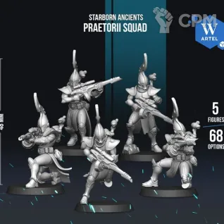 Описание картинки Praetorii Squad от WebWay 3D по цене 1 100руб | Свободный Рынок Миниатюр - СРМ