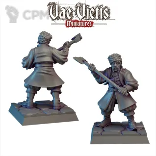 Описание картинки Prebuilt Fantasy Cossacks Warband от PocketSized Prints по цене 1 500руб | Свободный Рынок Миниатюр - СРМ