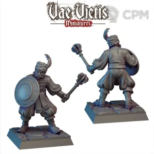 Описание картинки Prebuilt Fantasy Cossacks Warband от PocketSized Prints по цене 1 500руб | Свободный Рынок Миниатюр - СРМ