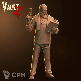Описание картинки Priest Survivor от PocketSized Prints по цене 175руб | Свободный Рынок Миниатюр - СРМ
