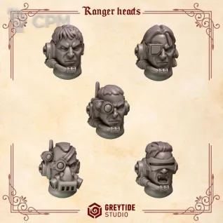 Описание картинки Blood Angels - Ranger heads CL от Мастерская террейна по цене 150руб | Свободный Рынок Миниатюр - СРМ