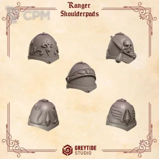 Описание картинки Blood Angels - Ranger shoulderpads от Мастерская террейна по цене 150руб | Свободный Рынок Миниатюр - СРМ