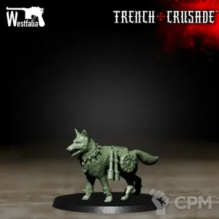 Описание картинки Lewisgunner's Dog от PocketSized Prints по цене 125руб | Свободный Рынок Миниатюр - СРМ
