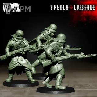 Описание картинки Red Brigade Yeomen with Bolt Action Rifles от PocketSized Prints по цене 450руб | Свободный Рынок Миниатюр - СРМ