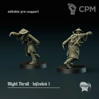 Описание картинки Blight Thralls Infested x3 от PocketSized Prints по цене 425руб | Свободный Рынок Миниатюр - СРМ