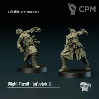 Описание картинки Blight Thralls Infested x3 от PocketSized Prints по цене 425руб | Свободный Рынок Миниатюр - СРМ