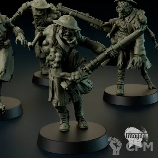 Описание картинки Mourning Thralls от PocketSized Prints по цене 800руб | Свободный Рынок Миниатюр - СРМ