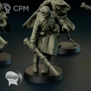 Описание картинки Mourning Thralls от PocketSized Prints по цене 800руб | Свободный Рынок Миниатюр - СРМ