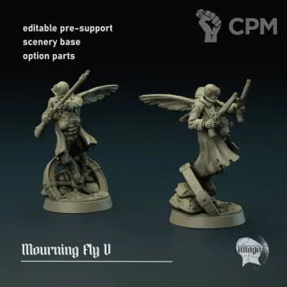 Описание картинки Modular Mourning Fly от Manufactorum76 по цене 225руб | Свободный Рынок Миниатюр - СРМ