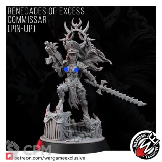 Описание картинки RENEGADES OF EXCESS COMMISSAR (PIN-UP) от Brutality по цене 600руб | Свободный Рынок Миниатюр - СРМ