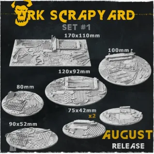 Описание картинки Ork Scrapyard Топперы от Studio Cockatoo по цене 3 850руб | Свободный Рынок Миниатюр - СРМ