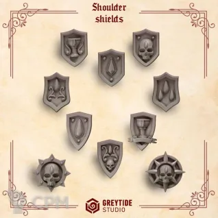 Описание картинки Blood Angels - Shoulder shields от Мастерская террейна по цене 100руб | Свободный Рынок Миниатюр - СРМ