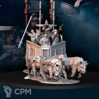 Описание картинки Iron Hills Chariot от Мастерская террейна по цене 1 800руб | Свободный Рынок Миниатюр - СРМ