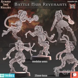 Описание картинки Battle Nun Revenants от PocketSized Prints по цене 750руб | Свободный Рынок Миниатюр - СРМ