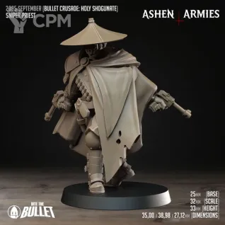 Описание картинки Sniper Priest от PocketSized Prints по цене 190руб | Свободный Рынок Миниатюр - СРМ