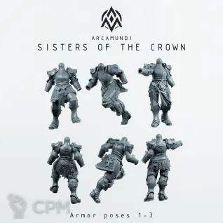 Описание картинки Sisters of the Crown от PocketSized Prints по цене 950руб | Свободный Рынок Миниатюр - СРМ