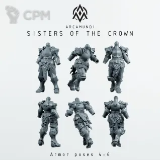 Описание картинки Sisters of the Crown от PocketSized Prints по цене 950руб | Свободный Рынок Миниатюр - СРМ