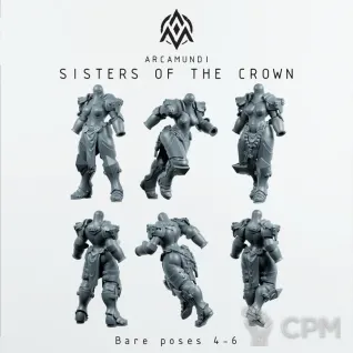 Описание картинки Sisters of the Crown от PocketSized Prints по цене 950руб | Свободный Рынок Миниатюр - СРМ