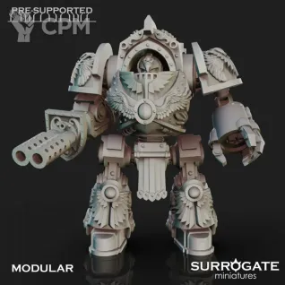 Описание картинки Legio Custodes Venerable Contemtor Dreadnought от Studio Cockatoo по цене 1 089руб | Свободный Рынок Миниатюр - СРМ