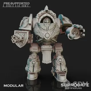Описание картинки Legio Custodes Venerable Contemtor Dreadnought от Studio Cockatoo по цене 1 089руб | Свободный Рынок Миниатюр - СРМ