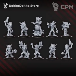 Описание картинки Goblins Meat Squad от Бруталити по цене 850руб | Свободный Рынок Миниатюр - СРМ