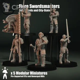 Описание картинки Fiore Swordsmasters от PocketSized Prints по цене 800руб | Свободный Рынок Миниатюр - СРМ