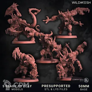 Описание картинки Bloodbeasts of Khorne | Spawns от Daniilfedyakov по цене 3 400руб | Свободный Рынок Миниатюр - СРМ