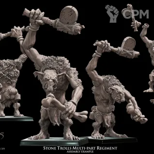 Описание картинки Rockgut Troggoths. Stone Trolls. Тролли от у Васи по цене 2 500руб | Свободный Рынок Миниатюр - СРМ