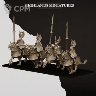 Описание картинки Sunland Wingless Gryphons Knights от Manufactorum76 по цене 600руб | Свободный Рынок Миниатюр - СРМ