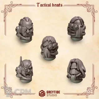 Описание картинки Blood Angels - Tactical heads CL от Мастерская террейна по цене 150руб | Свободный Рынок Миниатюр - СРМ