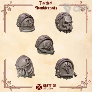 Описание картинки Blood Angels - Tactical Shoulderpads CL от Мастерская террейна по цене 150руб | Свободный Рынок Миниатюр - СРМ