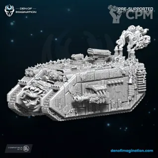 Описание картинки Ironclad Tank Multipart Set от PocketSized Prints по цене 5 000руб | Свободный Рынок Миниатюр - СРМ
