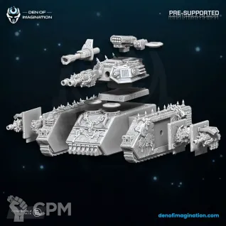 Описание картинки Battle Tank Multipart Set от PocketSized Prints по цене 4 000руб | Свободный Рынок Миниатюр - СРМ