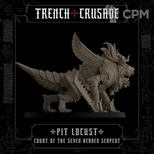 Описание картинки Pit Locust - Court of the Seven Headed Serpent от HoujouSatoko по цене 345руб | Свободный Рынок Миниатюр - СРМ