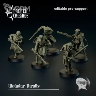 Описание картинки Mourning Thralls от PocketSized Prints по цене 800руб | Свободный Рынок Миниатюр - СРМ