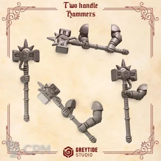 Описание картинки Blood Angels - Two Handed Hammers от Мастерская террейна по цене 200руб | Свободный Рынок Миниатюр - СРМ