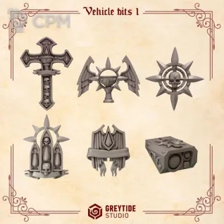 Описание картинки Blood Angels - Vehicle bits 1 от Мастерская террейна по цене 150руб | Свободный Рынок Миниатюр - СРМ