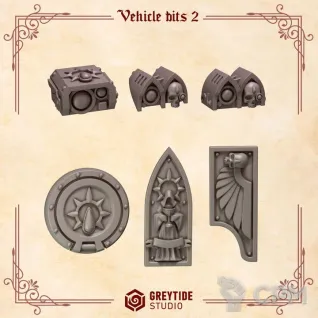 Описание картинки Blood Angels - Vehicle bits 2 от Мастерская террейна по цене 200руб | Свободный Рынок Миниатюр - СРМ
