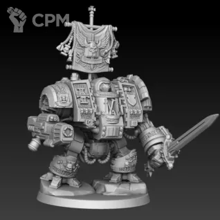 Описание картинки Grey Knights Venerable Dreadnought от Мастерская террейна по цене 1 350руб | Свободный Рынок Миниатюр - СРМ