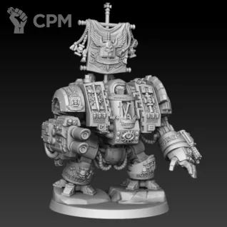 Описание картинки Grey Knights Venerable Dreadnought от Мастерская террейна по цене 1 350руб | Свободный Рынок Миниатюр - СРМ
