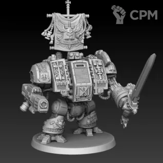Описание картинки Grey Knights Venerable Dreadnought от Мастерская террейна по цене 1 350руб | Свободный Рынок Миниатюр - СРМ