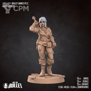 Описание картинки White Lioness от PocketSized Prints по цене 200руб | Свободный Рынок Миниатюр - СРМ