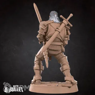 Описание картинки White Wolf Knight от PocketSized Prints по цене 200руб | Свободный Рынок Миниатюр - СРМ