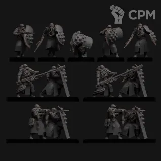 Описание картинки siege footmen от Manufactorum76 по цене 1 440руб | Свободный Рынок Миниатюр - СРМ