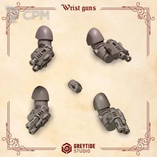 Описание картинки Blood Angels - Wrist guns от Мастерская террейна по цене 200руб | Свободный Рынок Миниатюр - СРМ