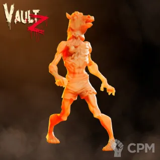 Описание картинки Horse Head Zombie от PocketSized Prints по цене 200руб | Свободный Рынок Миниатюр - СРМ