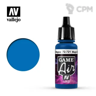 Описание картинки Краска Vallejo Game Air - Magic Blue 72721 от Sladkov по цене 290руб | Свободный Рынок Миниатюр - СРМ