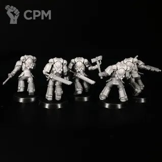 Описание картинки Assault intercessors Squad миниатюра по вселенной warhammer 40000 от KoofWorkshop по цене 2 500руб | Свободный Рынок Миниатюр - СРМ