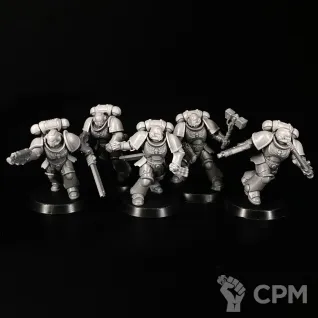 Описание картинки Assault intercessors Squad миниатюра по вселенной warhammer 40000 от KoofWorkshop по цене 2 500руб | Свободный Рынок Миниатюр - СРМ